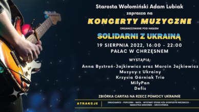 Koncerty muzyczne "Solidarni z Ukrainą" w Pałacu w Chrzęsnem