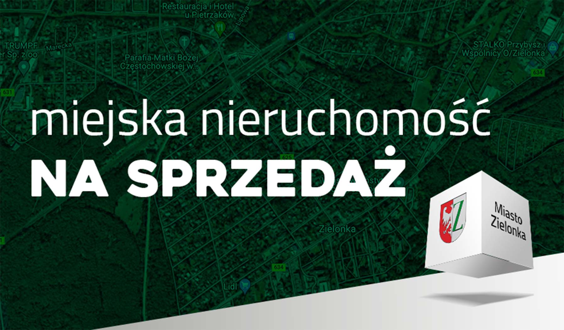 Zielonka - wykaz nieruchomości przeznaczonych do zbycia