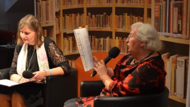 Wieczór poetycki w bibliotece - Wanda Lipińska i Grażyna Wiśniewska