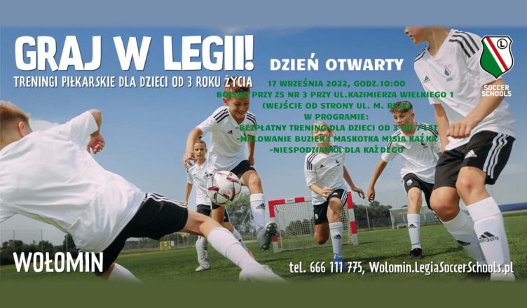 Otwarte treningi Legia Soccer Schools w Wołominie
