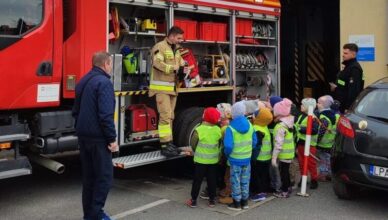 Przedszkolaki z wizytą w siedzibie OSP w Ząbkach