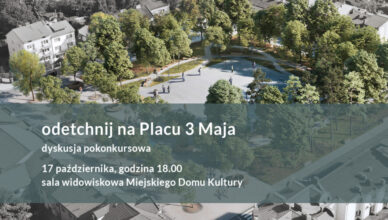 konsultacje społeczne koncepcji zagospodarowania Placu 3 Maja w Wołominie