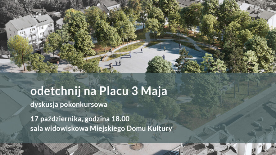 konsultacje społeczne koncepcji zagospodarowania Placu 3 Maja w Wołominie