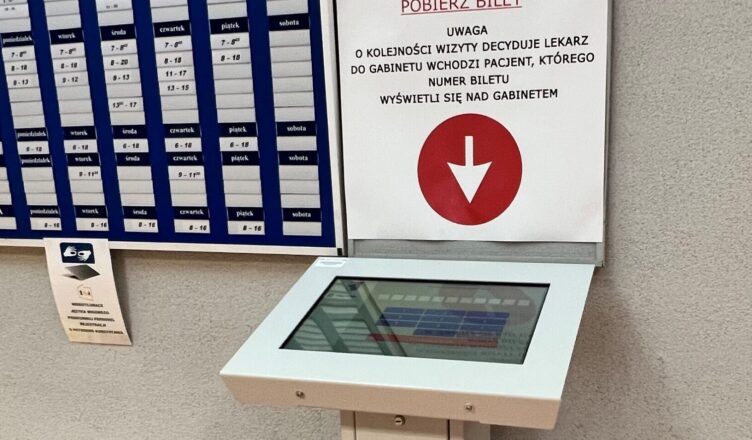 Zielonka - info kiosk dla poradni stomatologicznej Ośrodka Zdrowia