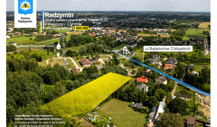 Przetargi na sprzedaż nieruchomości gminnych w Radzyminie