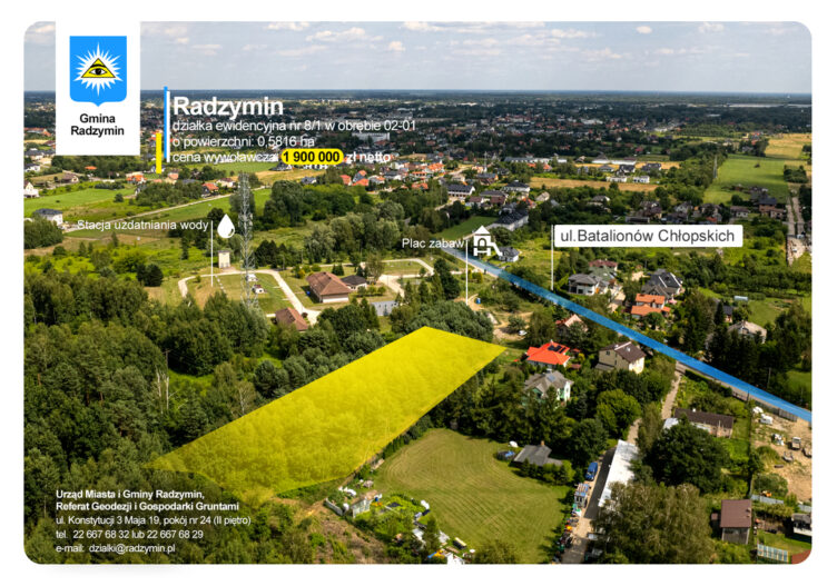 Przetargi na sprzedaż nieruchomości gminnych w Radzyminie
