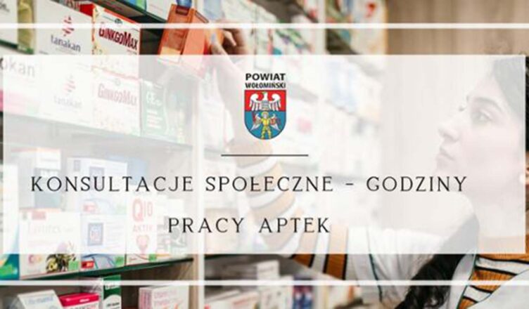 Raport podsumowujący konsultacje społeczne projektu uchwały Rady Powiatu Wołomińskiego w sprawie ustalenia rozkładu godzin pracy aptek ogólnodostępnych na terenie powiatu wołomińskiego