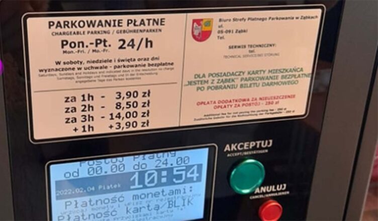 Ząbki - pracownik Strefy Płatnego Parkowania poszukiwany