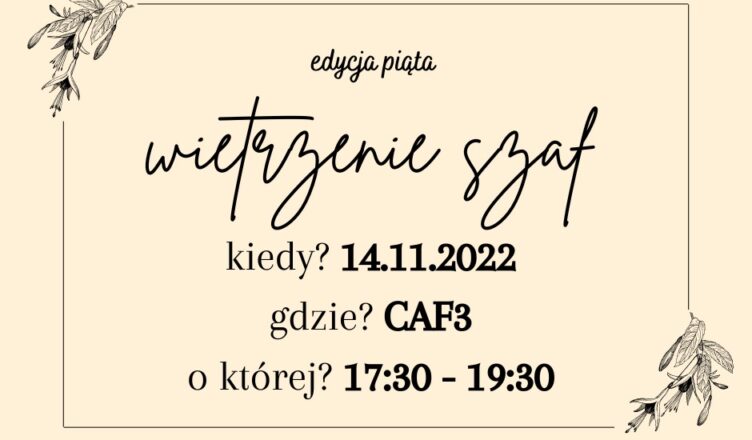 Marki - piąta edycja Wietrzenia Szaf