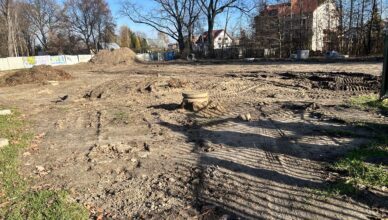 Zielonka - pierwsze zmiany na terenie przyszłego skateparku