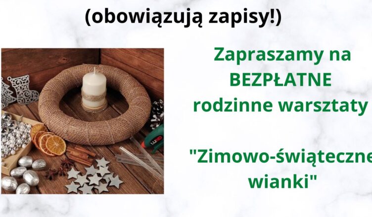 Rodzinne warsztaty w mareckiej bibliotece