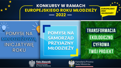 Konkursy w Ramach Europejskiego Roku Młodzieży 2022