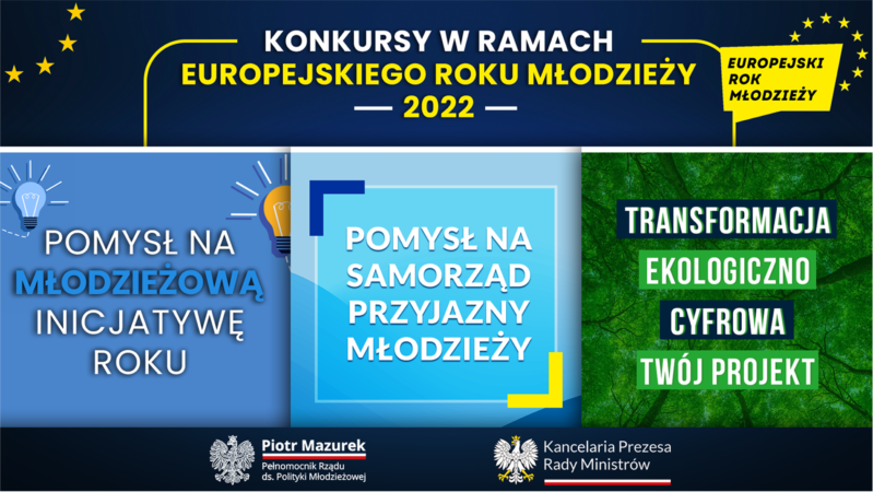 Konkursy w Ramach Europejskiego Roku Młodzieży 2022