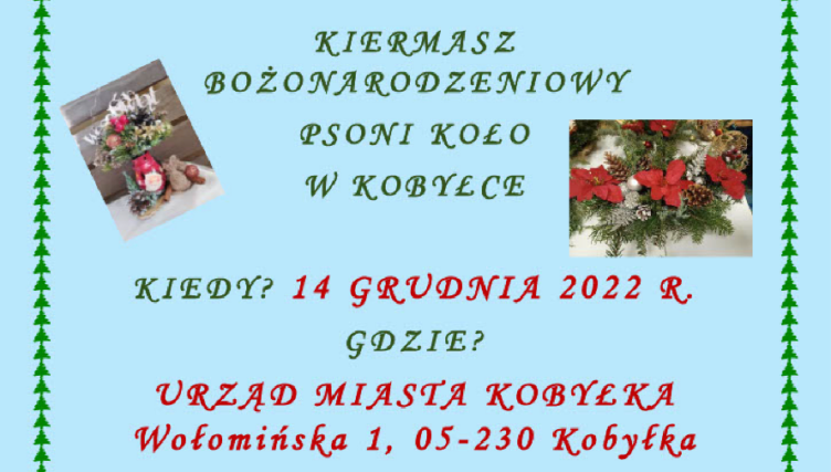 Kiermasz Bożonarodzeniowy PSONI Koło w Kobyłce