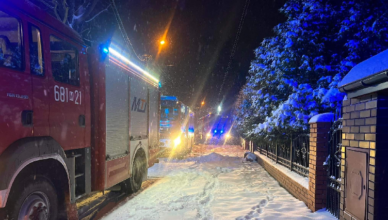 Pożar mieszkania w Wołominie