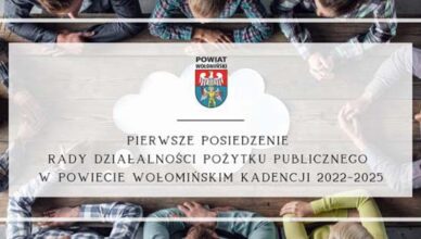 Pierwsze posiedzenie Rady Działalności Pożytku Publicznego w powiecie wołomińskim kadencji 2022-2025