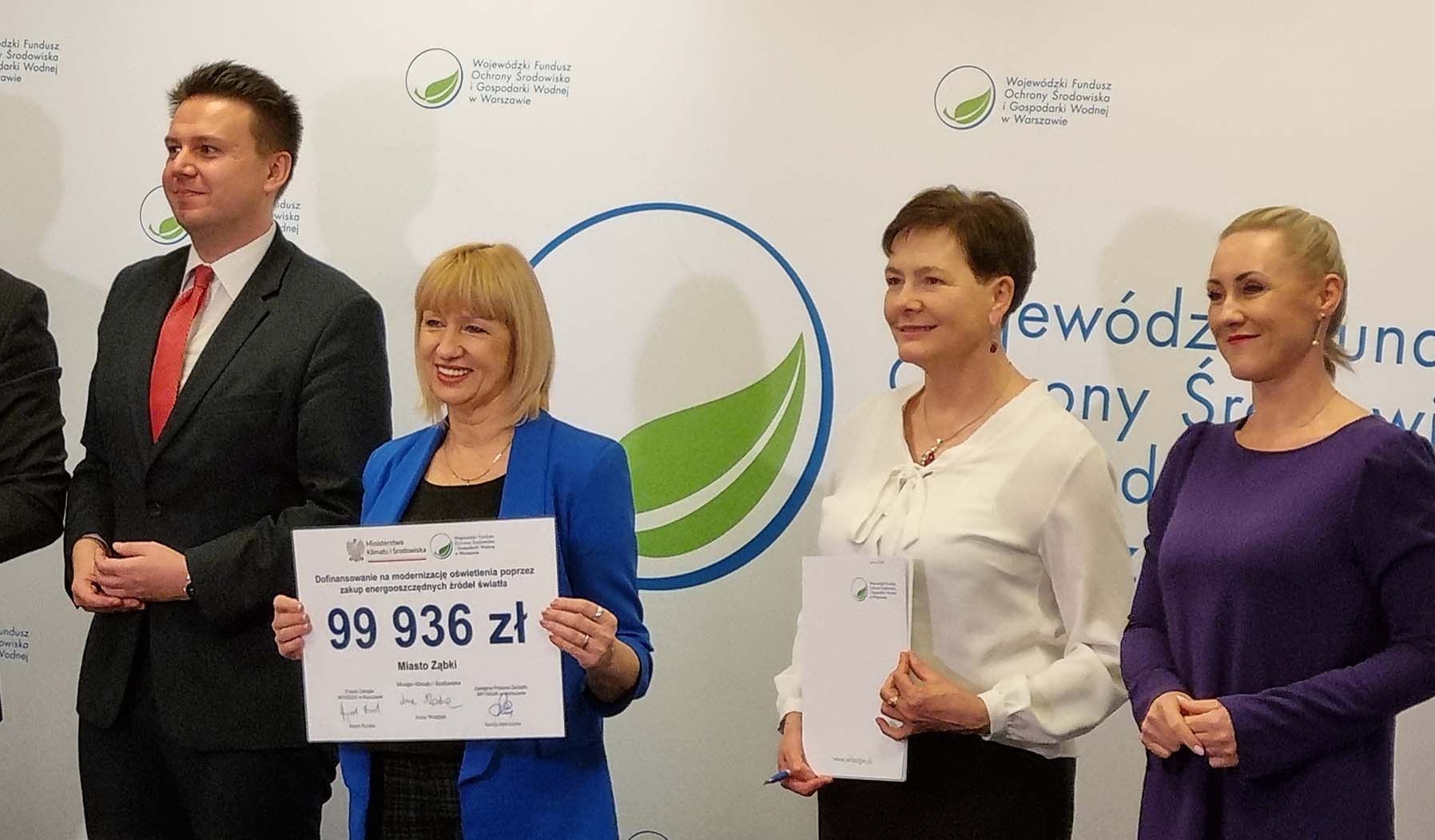 90% dofinansowania dla Miasta Ząbki na zakup energooszczędnych źródeł światła
