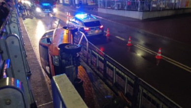 Wypadek w tunelu w Zielonce