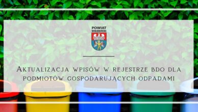 aktualizacji wpisów w Rejestrze podmiotów wprowadzających produkty, produkty w opakowaniach i gospodarujących odpadami