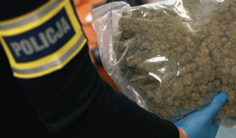 Kiedy zatrzymali go policjanci miał w aucie ponad kilogram marihuany [wideo]