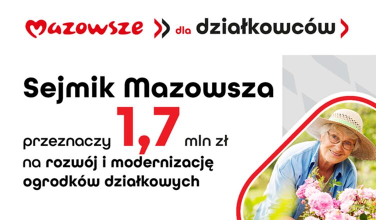 Pieniądze dla działkowców