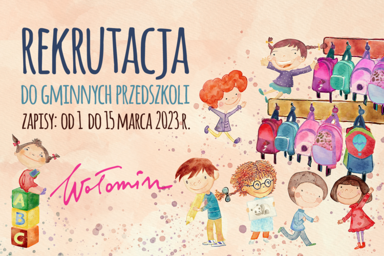 Wołomin - rekrutacja do gminnych przedszkoli od 1 do 15 marca