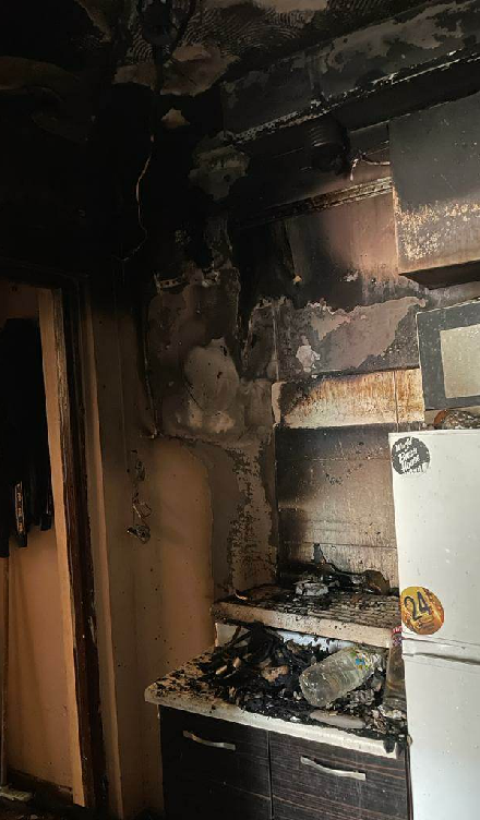 Pożar mieszkania w Wyszkowie - na miejscu działało 20 strażaków