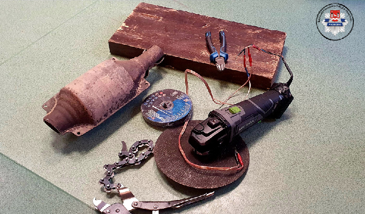 Wpadł w trakcie wycinania katalizatora - to nie była jego pierwsza kradzież