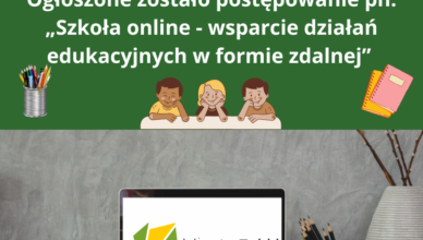 Ząbki - ogłoszono postępowanie pn. „Szkoła online - wsparcie działań edukacyjnych w formie zdalnej”