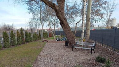 Ząbki - Eko-skwer przy ul. Zycha nieczynny