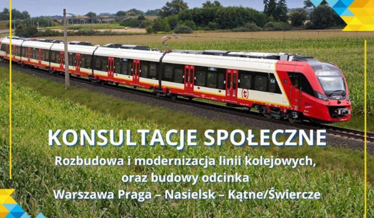 Radzymin - konsultacje społeczne dotyczące rozbudowy i modernizacji linii kolejowych oraz budowy odcinka Warszawa Praga – Nasielsk – Kątne