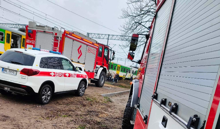 Potrącenie na torach w Tłuszczu
