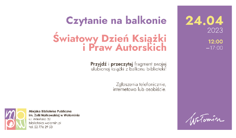 Światowy Dzień Książki i Praw Autorskich