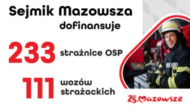 Samorząd Mazowsza wesprze jednostki OSP z subregionu warszawskiego wschodniego