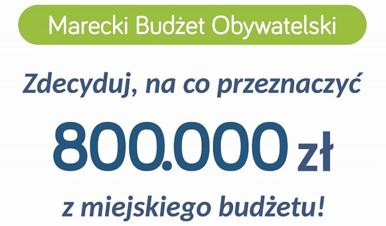 Marecki Budżet Obywatelski - złóż swój projekt