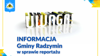 Komentarz gminy Radzymin w sprawie reportażu o radzymińskich pogorzelcach
