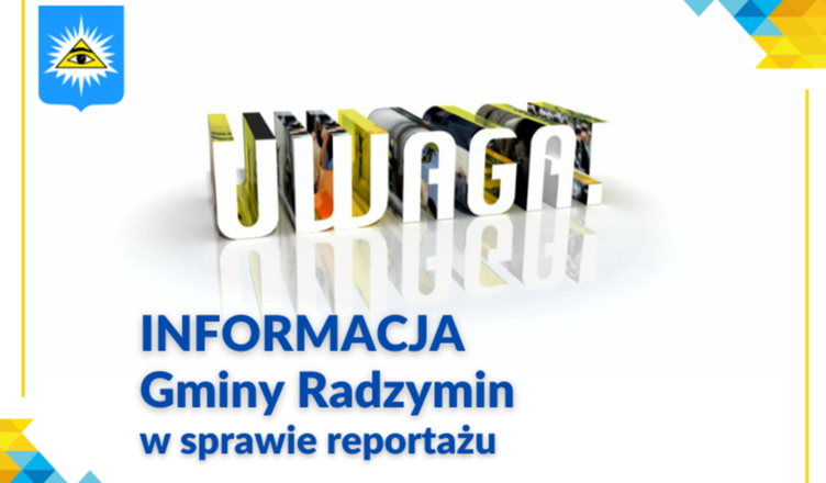 Komentarz gminy Radzymin w sprawie reportażu o radzymińskich pogorzelcach