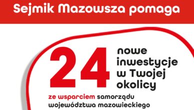 Kolejne lokalne inwestycje ze wsparciem sejmiku Mazowsza