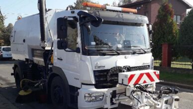 Mechaniczne zamiatanie ulic gminnych na terenie miasta Kobyłka