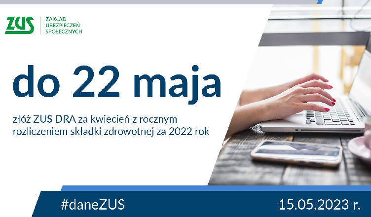 ZUS: 16 maja kolejne webinarium nt. rocznego rozliczenia składki zdrowotnej