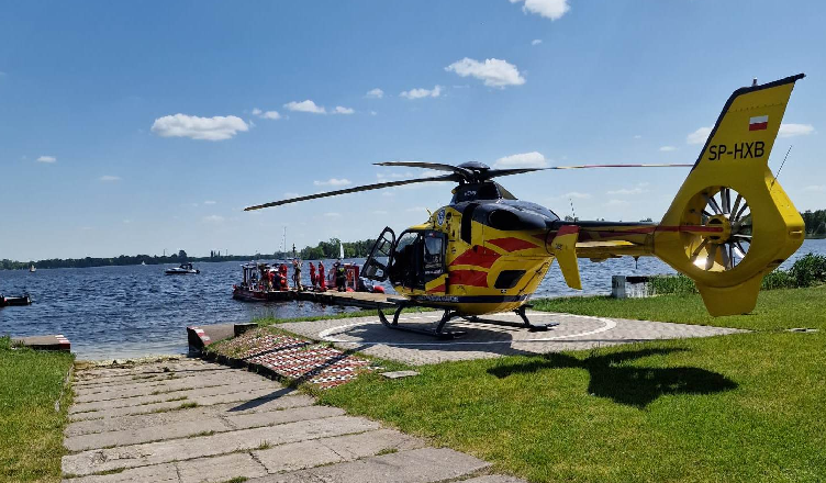 Niebezpieczne zdarzenie nad Jeziorem Zegrzyńskim - mężczyzna był reanimowany przez ponad godzinę