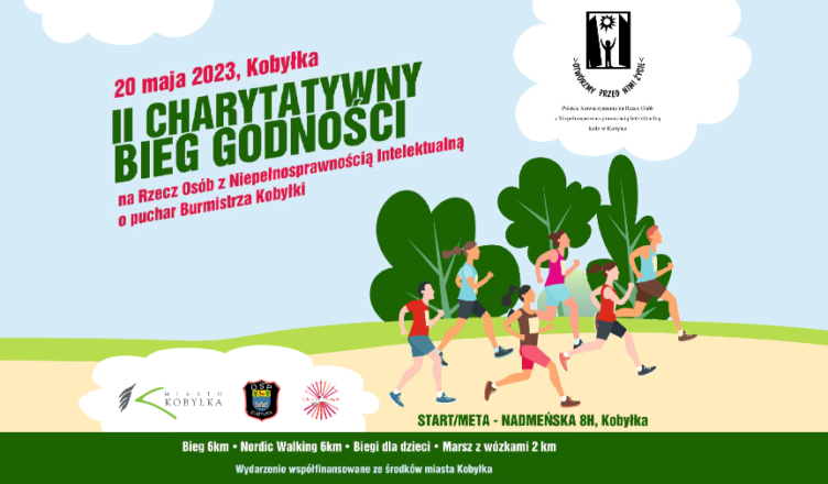 II Charytatywny Bieg Godności Osób z Niepełnoprawnością Intelektualną o puchar Burmistrza Miasta Kobyłka
