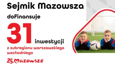 Samorząd Mazowsza rozwija bazę sportową