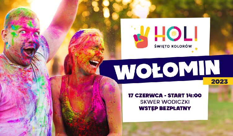 Holi Święto Kolorów w najbliższy weekend w Wołominie