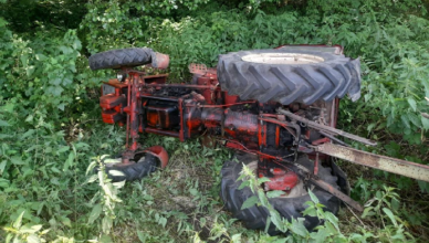 Pijany traktorzysta zniszczył przystanek