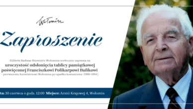 Wołomin - odsłonięcie tablicy Franciszka Polikarpa Bulika
