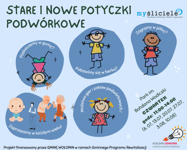 Wołomin - czwartkowe potyczki podwórkowe w Parku im. Wodiczki