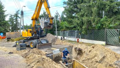 Zielonka - aktualności z budowy ulic Łukasińskiego, Długosza i Poniatowskiego