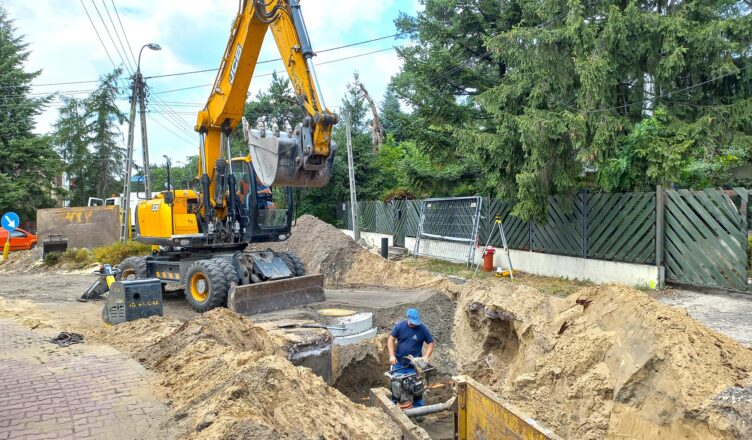 Zielonka - aktualności z budowy ulic Łukasińskiego, Długosza i Poniatowskiego