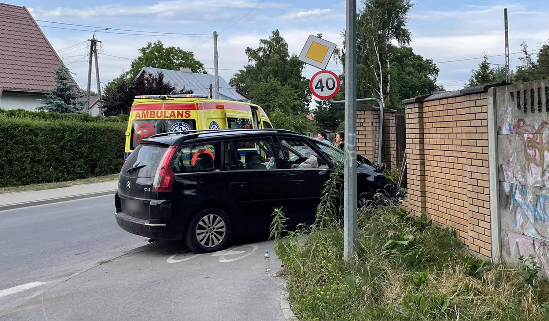 Szybka jazda przyczyną wypadku?